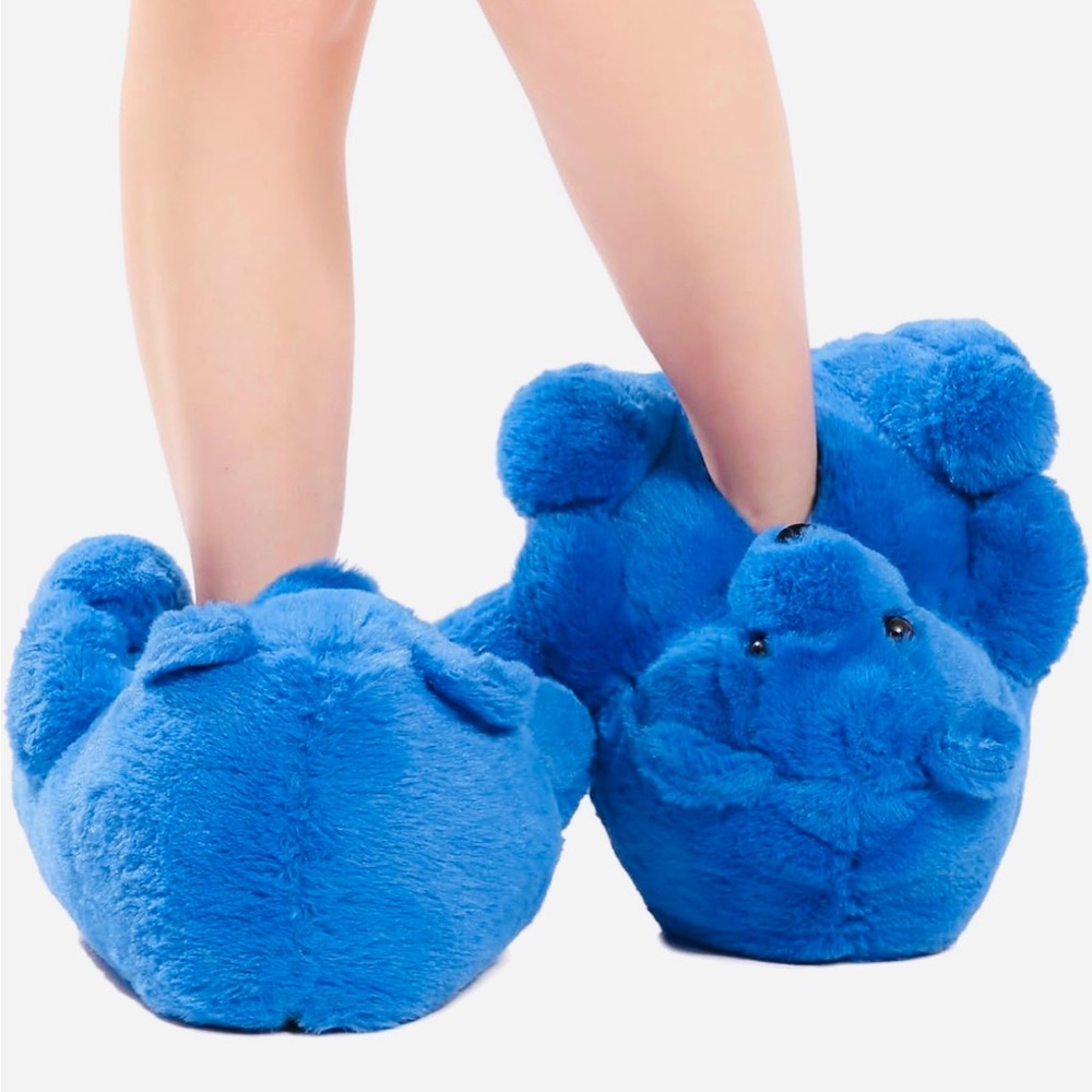 Women's Christmas Slippers Gifts,Cute Teddy Bear Slippers Fluffy Winter Warm